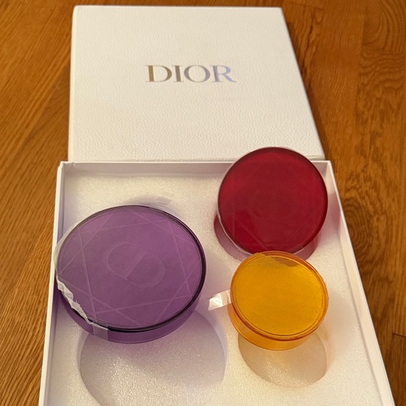 Dior Vibrant Glass Round Container Trio